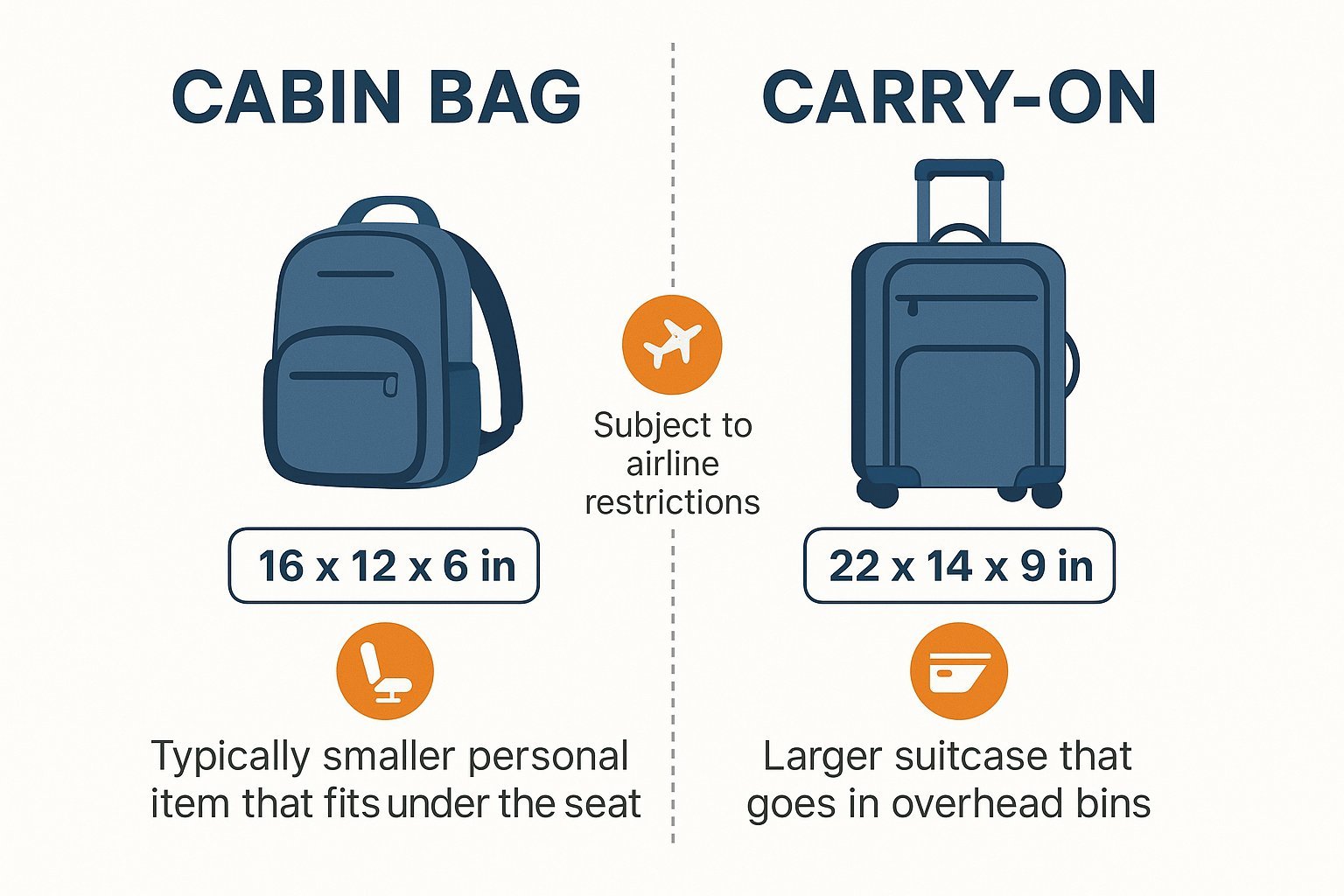 Boarding pass and luggage at the airport gate for a two-bag configuration.