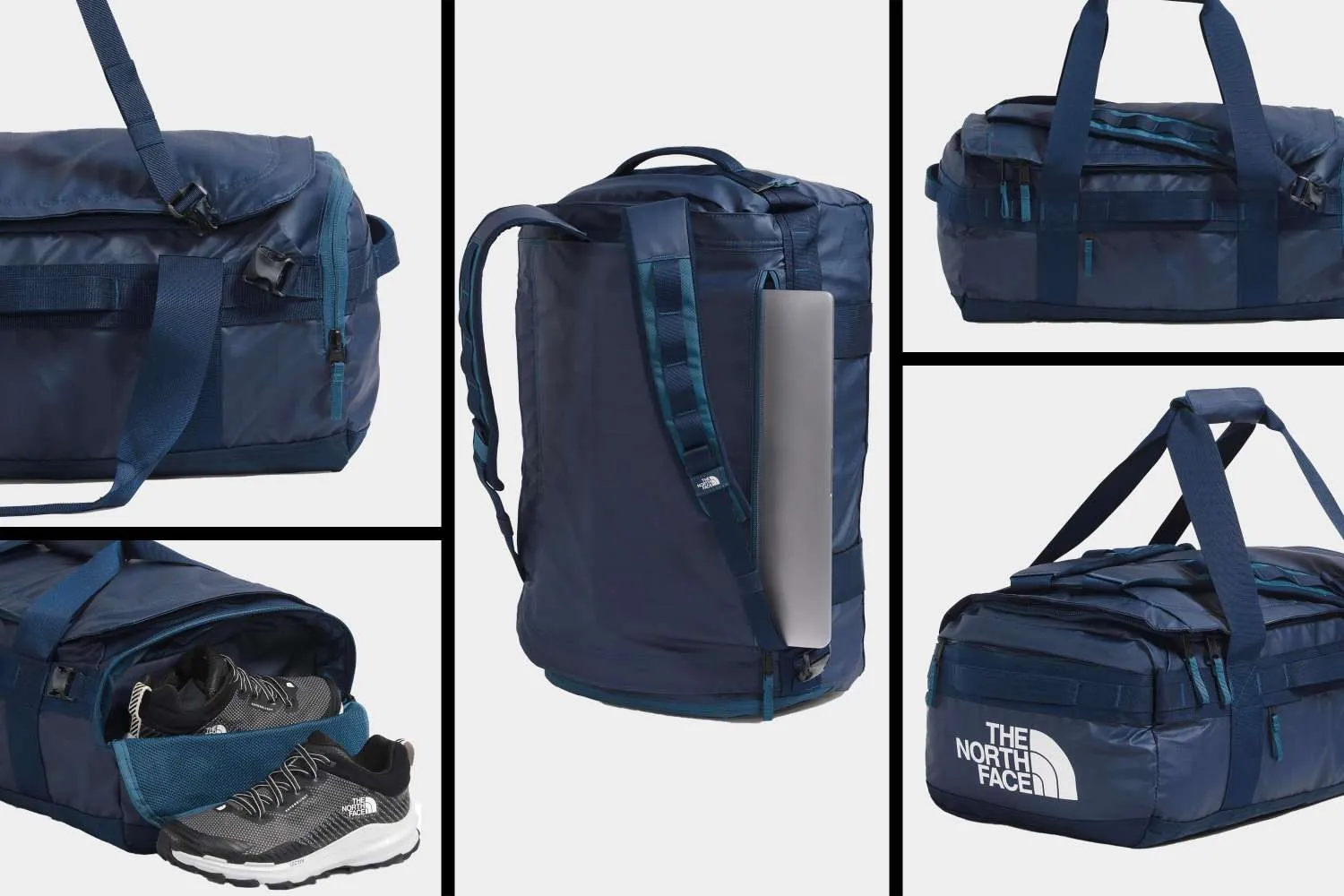 Checking if a carry on backpack fits the standard airport sizing bin dimensions.