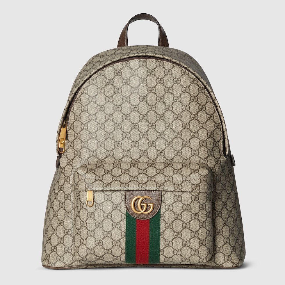 Two different types of backpacks representing varying costs and intended uses.