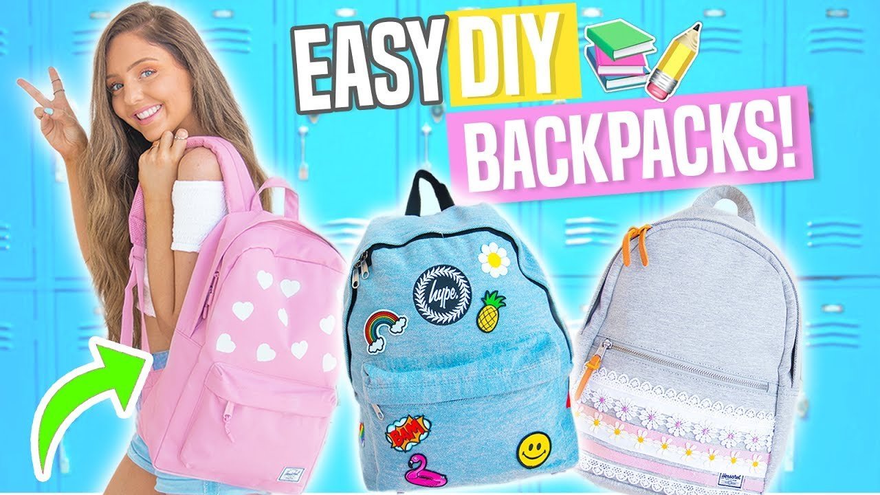 An aesthetic backpack hanging in a clean, modern entryway with soft lighting.