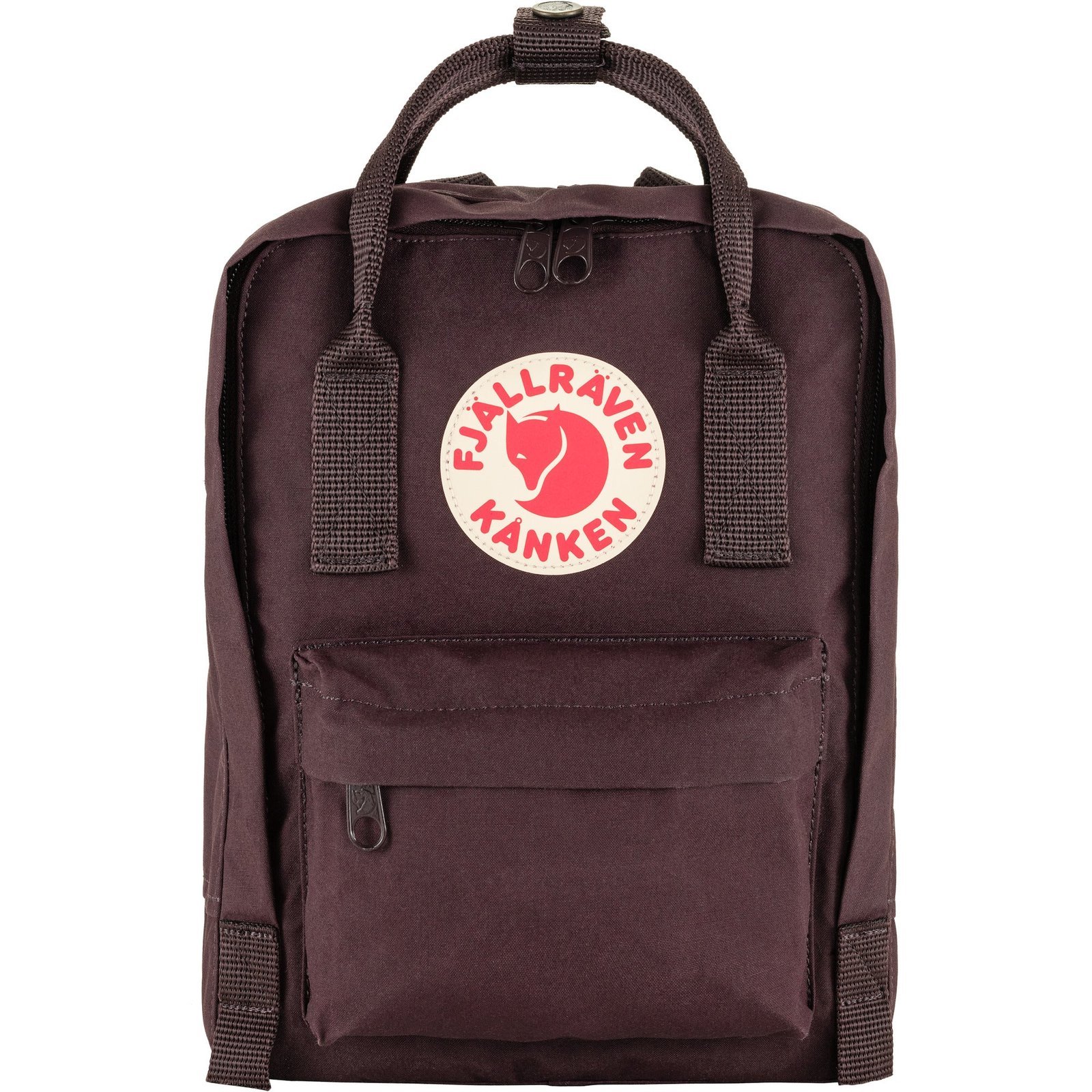 Several mini backpacks on a boutique shelf display diverse colors and material types.
