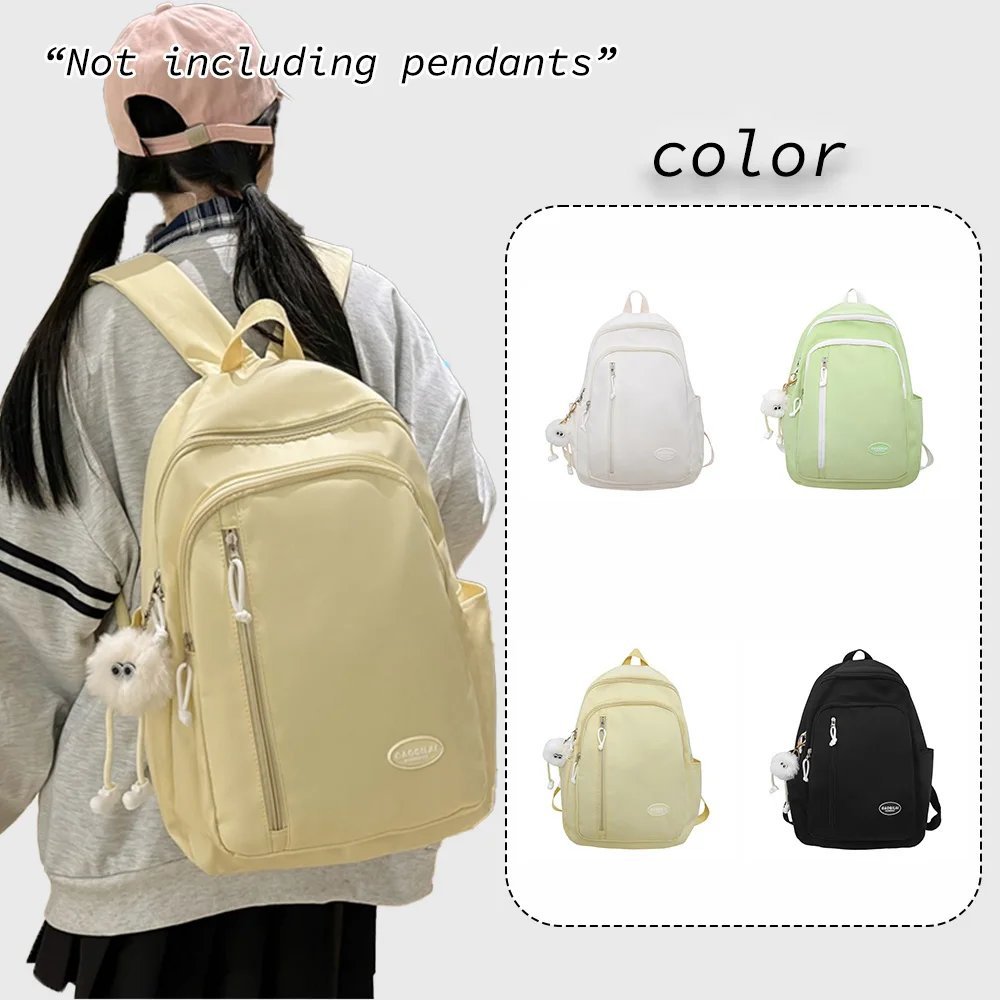 A stylish backpack sitting on a chair in a clean, brightly lit room.