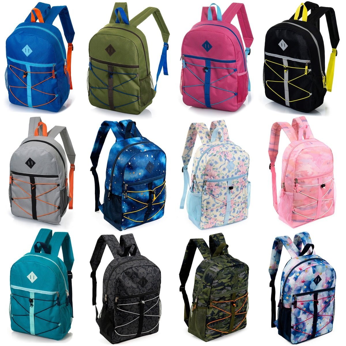 Someone researching different backpack options on a laptop to plan their shopping trip.