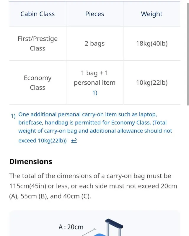 A passenger speaking with a gate agent about carry on bag dimensions and travel requirements.